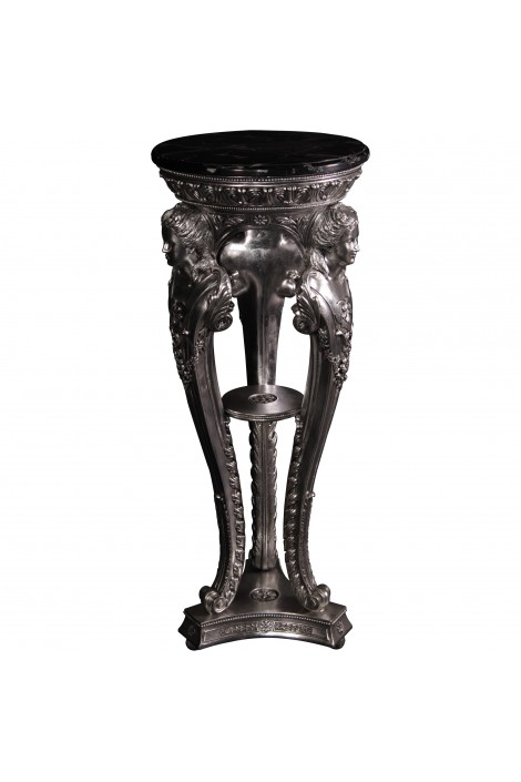 PEDESTAL FRANCOIS ACABADO PLATA