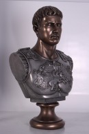 BUSTO AUGUSTO CÉSAR ACABADO BRONCE